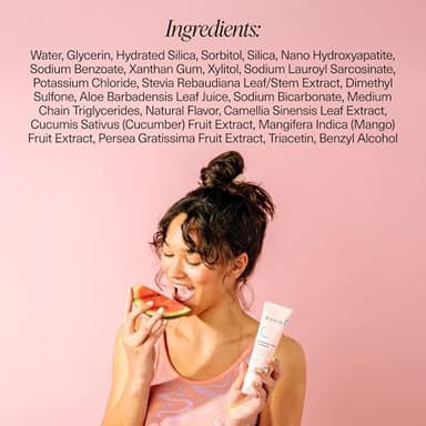 Boka Fluoride Free Toothpaste Nano Hydroxyapatite Toothpaste - Ela Mint, Orange Cream, Watermelon Mint Flavor, 4 oz 3Pk US Manufactured - Image 8