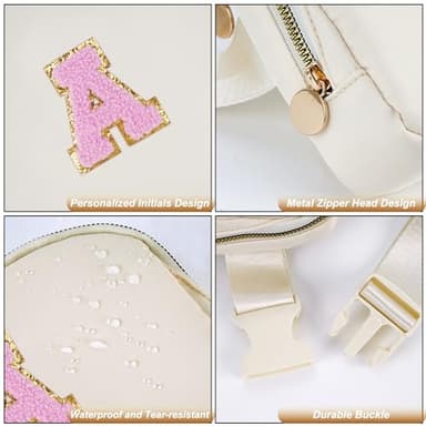 Uygafly Birthday Gifts for 4 5 6 7 8 9 10 11 12 13 Year Old Girls,Graduation Gifts for Teens Kids Daughter Sister Her,Fanny Pack Crossbody Bag Belt Bag Cute Trendy Stuff | Cream,A - Image 6