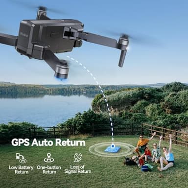 Ruko F11GIM2 Drones with Camera for Adults 4K, 64Mins Flight Time, Gimbal & EIS 4K Camera, 16404ft Digital video Transmission, GPS Auto-return Professional Quadcopter, Level 6 Wind Resistance - Image 9