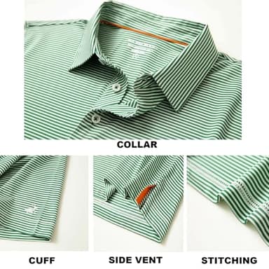 Golf Shirts for Men Dry Fit Moisture Wicking Casual Sport Short Sleeve Mens Golf Polo Shirts - Image 4