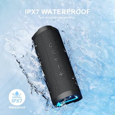 Vanzon Bluetooth Speakers, V40 Wireless Portable Bluetooth Speaker with TWS Dual Pairing, 24W Stereo Sound and 24H Playtime, IPX7 Waterproof Bluetooth Speaker for Home and Outdoor - Image 2