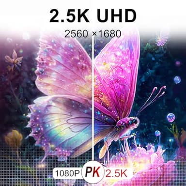 2.5K Portable Monitor 15.6inch UHD 2560 * 1680 for Laptop, 100% sRGB 500nits HDR IPS External Display w/Smart Cover & VESA Mount, USB-C HDMI Travel Second Screen for PC Mac Phone Xbox PS5 - Image 4