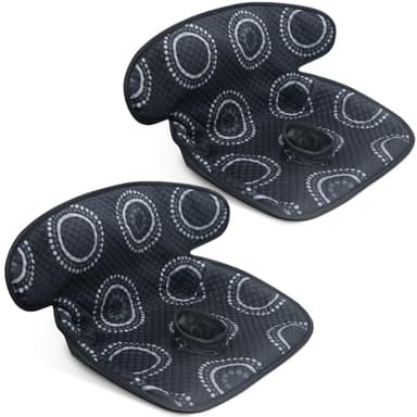 COOLBEBE Infant Car Seat Protector for Potty Training, 2 Pack Dry Waterproof Car Seat Liner Toilet Training for Baby Infant Toddler, Piddle Pads Cover Car Seat Pad for Strollers & Carseat (Black,2PC) - Image 1