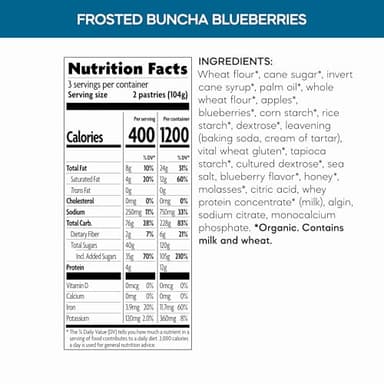 Nature's Path Organic Toaster Pastries, Frosted Buncha Blueberries, 72 Count (Pack of 12, 11 Oz Boxes), Made From Real Blueberries - Image 2
