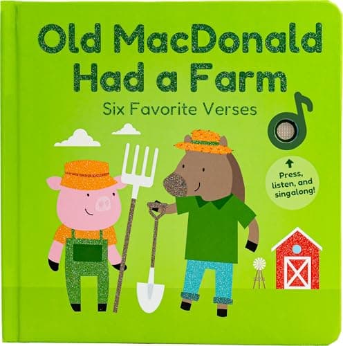 Cali's Books Old Macdonald Had a Farm | Interactive Books for 1 Year Old, Books for 2 Year Olds with Buttons on Every Page | Fun Farm Toy Book for Baby and Toddlers | Great Gift for Kids - Image 1