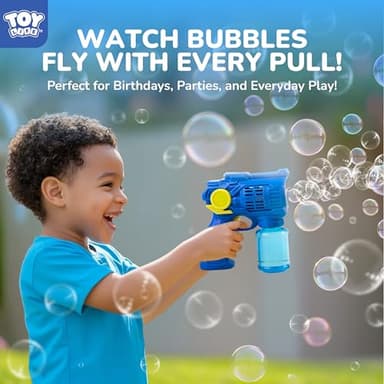 TOY Life 3 Pack Bubble Guns for Kids, Automatic Bubble Blower, Leakproof & Lightweight, Outdoor Summer Toys for Beach Travel, Easter Basket Stuffer, Party Favor, Birthday Gift for Toddlers Boys Girls - Image 4
