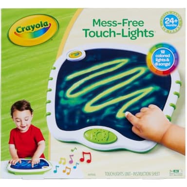 Crayola Toddler Touch Lights, Musical Sensory Toys for Toddlers, Light Up Drawing Pad, Mess Free Painting, Travel Activity, Gift for Toddlers, 2+ - Image 2