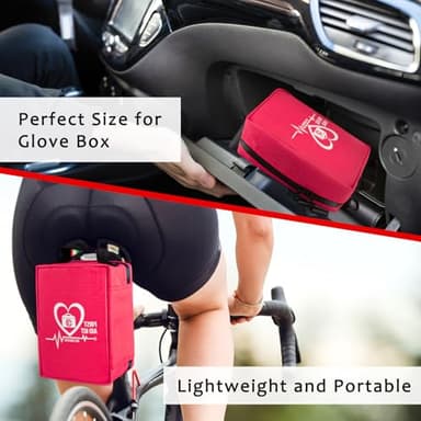 First Aid Kit, Trauma First Aid Kits with Labelled Compartments Molle System, Professional Emergency Kits for Home, Office, Car, Outdoor, Hiking, Travel, Camping - Image 5