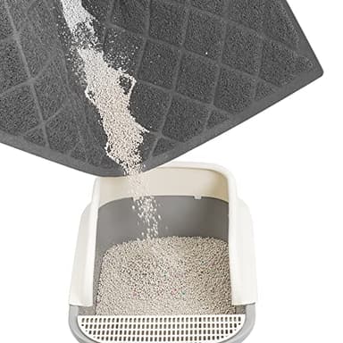 Niubya Premium Cat Litter Mat, Litter Box Mat with Non-slip and Waterproof Backing, Litter Trapping Mat Soft on Kitty Paws and Easy to Clean, Cat Mat Traps Litter from Box - Image 3