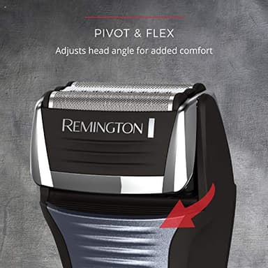 Remington F5 Power Series Foil Shaver, Electric Razor for Men, Cordless Rechargeable with Pop Up Trimmer, Pivot & FlexFoil Technology, Lightweight Handheld Design, Black - Image 3