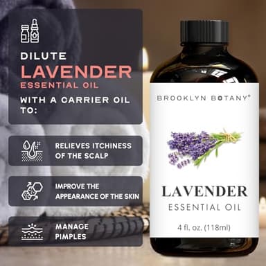 Brooklyn Botany Lavender Essential Oil - Huge 4 Fl Oz - 100% Pure and Natural - Premium Grade with Dropper - for Aromatherapy and Diffuser - Image 6