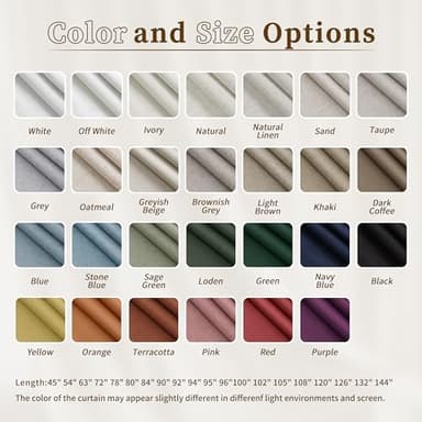 Hokibero Black Out Curtains 84 Inch Long 2 Panels Set Sage Green Linen Blackout Curtains for Bedroom Room Darkening Thermal Insulated Drapes Back Tab Top Elegant Neutral Boho Window Curtain 7ft 52x84 - Image 5