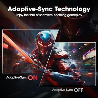 KOORUI Curved 27 Inch Gaming Monitor, Full HD 1080p R1500 180Hz VA Computer Monitor, 99% sRGB, Built-in Adaptive Sync, 1 x Display Port 1.2 & 2 x HDMI 2.0, Eye Care, VESA Compatible, Black 27E6CA - Image 5