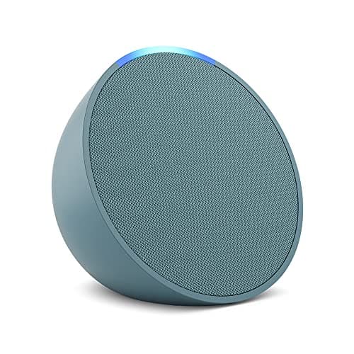 Amazon Echo Pop (newest model), Our smallest Alexa speaker, Fits in any room, Midnight Teal - Image 1
