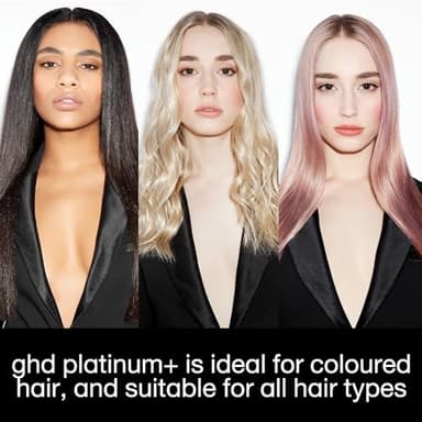 ghd Platinum+ Styler - 1” Smart Flat Iron Hair Straightener - Professional Ceramic Styling Tool with Predictive Heat Control and Automatic Shut-Off - More Shine and More Color Protection - Black - Image 8