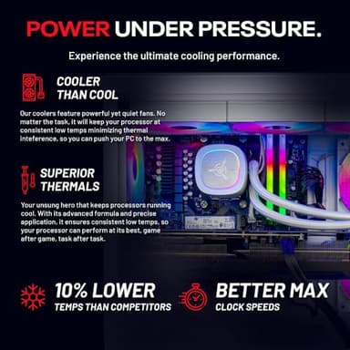 Skytech Azure Gaming PC Desktop, Ryzen 7 9700X 3.8 GHz (5.5GHz Turbo Boost), NVIDIA RTX 4060 8GB GDDR6, 1TB SSD, 16GB DDR5 RAM 6000, 650W Gold PSU, 360mm ARGB AIO, Wi-Fi, Win 11 Home - Image 5