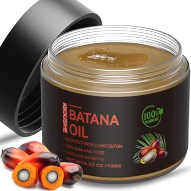 ABOUSHE Raw Batana Oil for Hair Growth - 100% Pure, Organic Dr. Sebi Batana Hair Mask from Honduras - Unrefined Hair Growth Oil for Thicker, Stronger Hair, Prevents Hair Loss for Women & Men 4.2 OZ - Image 1