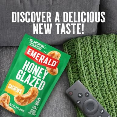 Emerald Honey Glazed Cashews (1-Pack) | 36oz Resealable Bulk Bag | Kosher Dairy Certified, Non-GMO | Contains No Artificial Preservatives, Flavors or Synthetic Colors - Image 5