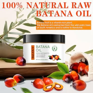 BaLiOLY Batana Oil for Hair Growth - Dr Sebi Organic Raw Botana Oil - 100% Pure Natural Unrefined Batana Hair Mask from Honduras - Prevents Hair Loss, Enhances Thickness, Repairs Split Ends - Image 2