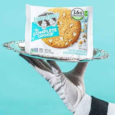 Lenny & Larry's The Complete Cookie, White Chocolate Flavored Macadamia, Soft Baked, 16g Plant Protein, Vegan, Non-GMO, 4 Ounce Cookie (Pack of 12) - Image 5