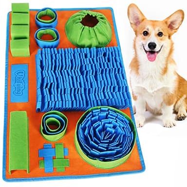 Vivifying Snuffle Mat for Dogs, Interactive Dog Puzzle Toy for Boredom and Mental Stimulation, Enrichment Feeding Game Sniff Mat Helps Slow Eating and Keep Busy - Image 1