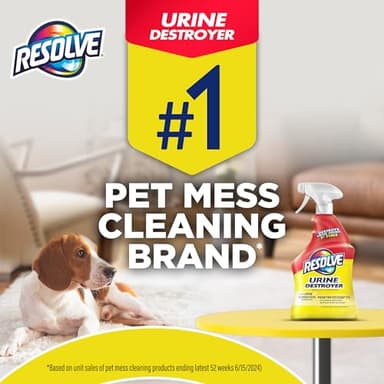 Resolve Urine Destroyer Spray – Pet Stain and Odor Remover, Carpet Cleaner Solution for Cat and Dog Urine, 32 Fl Oz - Image 2