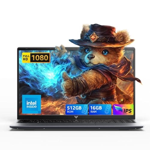 MALLRACE 2025 Laptop,15.6In Windows 11 Laptop Computer with Quad Core-12th Alder Lake N97(Up to 3.6GHz), 16GB DDR4 512GB Hard Drive for Business, School, Offic - Image 1