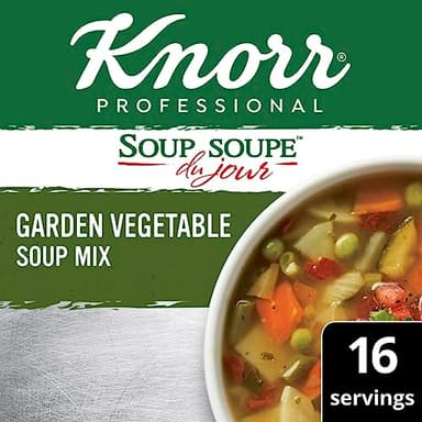Knorr Professional Soup du Jour Garden Vegetable Soup Mix Vegetarian, Gluten Free, 0g Trans Fat per Serving, Just Add Water, 1 Count (Pack of 4) - Image 4