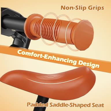 Ridego 14 Inch Balance Bike for Kids 2-6 Year Old,Lightweight Kids Bike with Adjustable Seat, Push Bicycle with Air Rubber Tires，Ride-on Toys Birthday Gift - Image 6