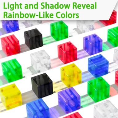 32PCS Magnetic Building Blocks - Transparent Magnetic Cubes, STEM Magnet Toddler Boys Toys for kids age 3-5 ,Travel Sensory Autism Preschool Montessori Toys for 3+ Year Old, Birthday Girls Gifts - Image 2