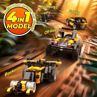 Apitor Robot R 4-in-1 Robot Building Kit, APP Remote Control STEM Coding Toys, Educational Gifts for Boys Girls Kids Ages 6-12, 4 Control Modes (300 Pieces) - Image 4