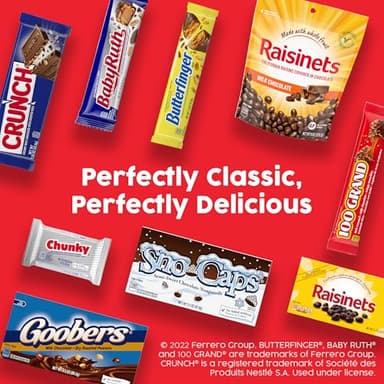 Butterfinger, CRUNCH and Baby Ruth Minis, Assorted Candy Bars, Great for Sharing, Bulk 90 Count Variety Pack, 32.4 oz - Image 9