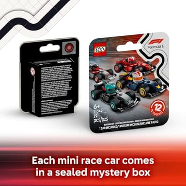 LEGO F1 Collectible Race Cars, 6 Pack - Building Set for Boys & Girls, Ages 6+ - Birthday Party Favor or Gift - Mystery Box W/Surprise F1 Car Toys - Travel Toys for Kids - 66796 - Image 3