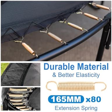 ALTLER 14FT Trampoline Enclosure Net Outdoor Jump for Kids and Adults Round ASTM Approved 400/450LBS Weight Capacity - Image 4