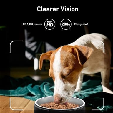 Automatic Dog & Cat Feeder with Camera & WiFi – 8L/34 Cups, 1080P Night Vision, 2.4 & 5G WiFi, 2-Way Talk, 10s Voice Recording, Timed Food Dispenser, Up to 99 Portions, 15 Meals Per Day - Image 3
