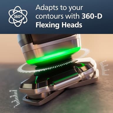 Philips Norelco Shaver Series 9000, Wet and Dry Electric Shaver, with Lift & Cut Shaving System and SenseIQ Technology, Pop-up Trimmer, Cleaning Pod, Charging Stand and Travel Case, Model S9987/85 - Image 6