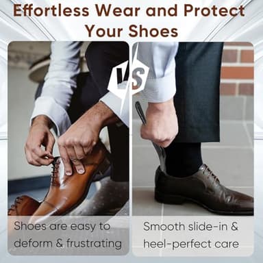 DeFageH Shoe Horn, 3Pcs Premium Plastic Shoe Horns (16 & 7.5 Inch), Shoe Horn Long Handle for Seniors, Men, Women, Durable Shoehorn Shoes Spoon for Home & Travel - Image 5