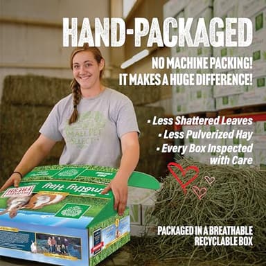 Small Pet Select 2nd Cutting Perfect Blend Timothy Hay Pet Food for Rabbits, Guinea Pigs, Chinchillas and Other Small Animals, Premium Natural Hay Grown in The US, 12 LB - Image 3