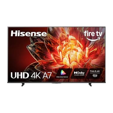 Hisense 43" Class A7 Series (43A7NF, 2025 Model) 4K UHD Smart Fire TV, Voice Remote with Alexa, Wide Color Gamut, HDR10+, Dolby Vision, Dolby Atmos, Game Mode, ALLM, Stream Live TV Without Cable - Image 1