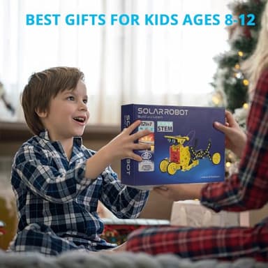 AESGOGO STEM Projects for Kids Ages 8-12, Solar Robot Science Building Kits, Birthday Gifts for 8 9 10 11 12-16 Year Old Boys Girls Teens, Robotics Powered by Sun or Battery(Not Include). - Image 6