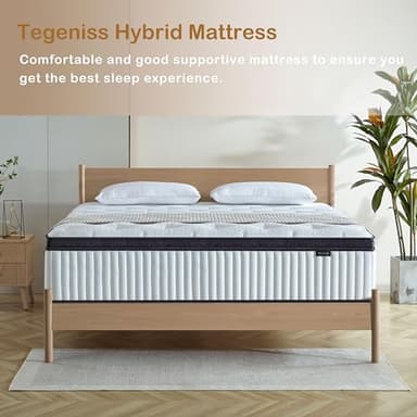 Tegeniss King Size Mattress, 14 Inch King Size Memory Foam Mattress in A Box for Comfort Sleep & Pain Relief, CertiPUR-US Certified, Medium Firm Mattresses - Image 3