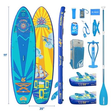 iTAOSTAR J06A 35" Extra Wide Paddle Board for Better Balance, Inflatable Stand Up Paddle Board with Premium SUP Accessories, Inflatable Paddle Boards for Adults/Youth of All Skill Levels - Image 7