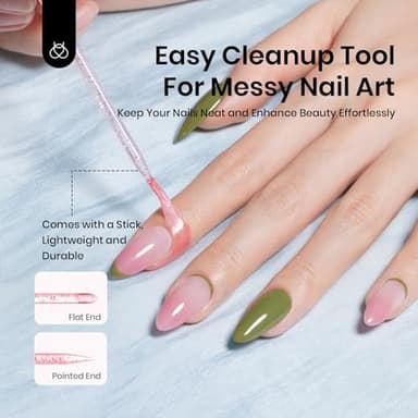 beetles Liquid Latex for Nails 30ml Latex Liquid Nail Peel off Cuticle Guard for Nail Polish with Plastic Nail Care Stick White Pink Liquid Latex Barrier Protecto - Image 2