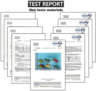 OuMuaMua Dinosaur Toys, Plastic Dinosaur Figure Set, Ideal Education Toys for Kids and Toddler, Including T-Rex, Stegosaurus, Monoclonius, 6 to 7 Inch Large Size, 6 Pack - Image 8