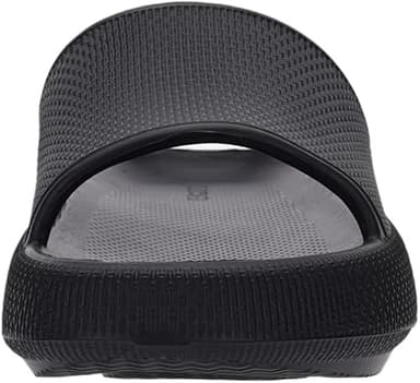 Joomra House Slippers for Men Size 12 Recovery Foam Cushion Non-Slip Female Pillow Pool Beach Shower Slides Garden Sandals for Male Sandles Black 46-47 - Image 4