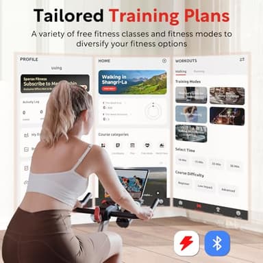 Sperax Exercise Bike,Stationary Bikes for Home with Exclusive App,Magnetic Exercise Bike with Comfortable Seat Cushion, Indoor Stationary Bikes with 300lbs Weight Capacity - Image 3