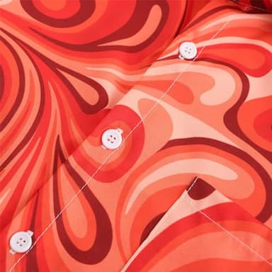 KYKU Mens Button Down Hawaiian Shirts Summer Accessories, Abstract Pattern, 4XL - Image 5