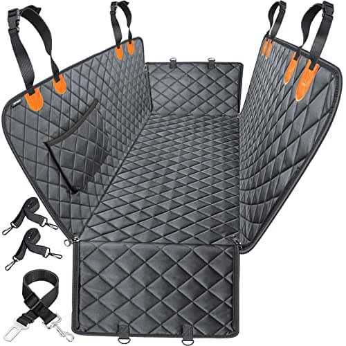 URPOWER Dog Car Seat Cover for Pets 100% Waterproof Seat Cover Hammock 600D Heavy Duty Scratch Proof Nonslip Durable Soft Back Seat Covers for Cars Trucks and SUVs - Image 1