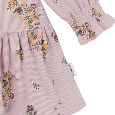 Gerber Baby Girls' Long-Sleeve Dress, Floral - Image 4