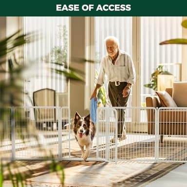 FXW Homeplus Unleashed Indoor Dog Playpen - Stress-Free and Safe Play, Heavy Duty 32 Inch 12 Panels Dog Pen for Small and Medium Dogs, White│Patented - Image 5